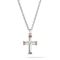 Necklace Comete Man Zip in Steel UGL757